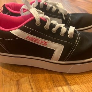 Pink Heelys with pink wheels